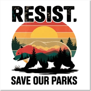 Smokey The Resist Bear Nation Park Men Women Posters and Art